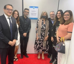 Da esq. para a dir., Daniel Apolônio Gonçalves Vieira, Alexandre Tadeu Monjardim Fonseca e a namorada, Edith Tourinho, Helio Monjardim, Maria Theresa da Costa Prata e Claudia Marcia de Carvalho Soares