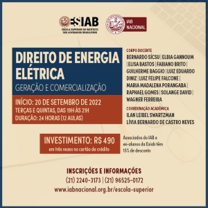 [ESIAB] Direito de Energia Elétrica