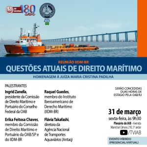 [Reunião IIDNM-BR] Questões de Direito Marítimo