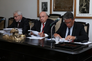 Da esq. para a dir., Carlos Eduardo Machado, Sergio Tostes e Antonio Laért Vieira Junior
