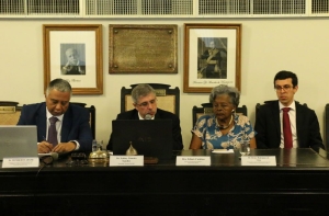 Da esq. para a dir., Humberto Adami, Sydney Limeira Sanches, Edmée da Conceição Cardoso e Bruno Rodrigues de Lima