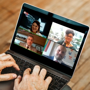 Da esq. para a dir., no alto, Ana Amélia Menna Barreto e Horrara Moreira; embaixo, Sydney Sanches e Daniel Vila Nova