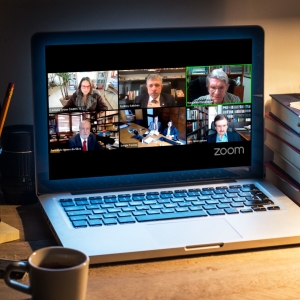 Da esq. para a dir., em cima, Carmela Grüne, Sydney Sanches e  Margarida Pressburguer; embaixo, Fernando Neves, Sergio Tostes e Antonio Cezar Peluso