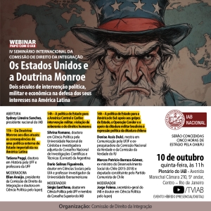 IAB | Webinar Papo com o IAB - Os Estados Unidos e a Doutrina Monroe