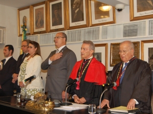  Da esq. para a dir., Flávio Oliveira Lucas, Luiz Paulo da Silva Araújo Filho, Adriana Brasil Guimarães, Wilson Witzel, Francisco Amaral e Sergio de Andréa Ferreira