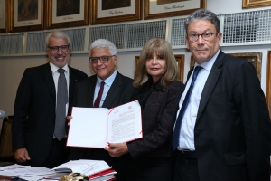 Da esq. para a dir., Carlos Eduardo Machado, Manoel Messias Peixinho, Rita Cortez e Antonio Laért Vieira Junior