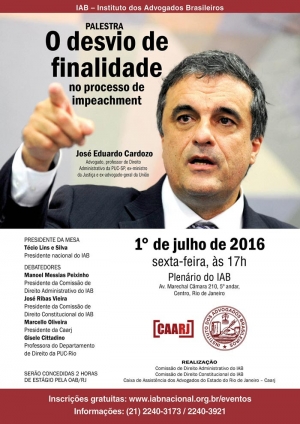 Palestra O desvio de Finalidade no Processo de Impeachment