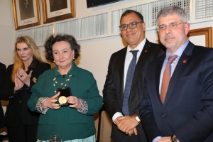 Da esq. para a dir., Andreia Navarro, Margareth Dalcolmo, Jorge Rubem Folena e Sydney Sanches