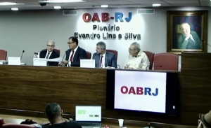 Da esq. para a dir., Fernando Fernandes, Jorge Rubem Folena, Sydney Sanches e Gisálio Cerqueira Filho