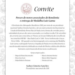 CONVITE - Medalha Luiz Gama