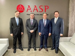 Da esq. para a dir., Róger Morcelli, Sydney Sanches, Mário Luiz Oliveira da Costa e André Almeida Garcia