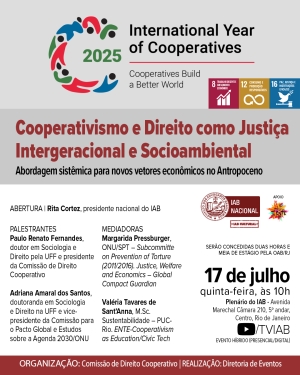 A Casa de Montezuma promoverá evento para debater aspectos socioambientais do cooperativismo