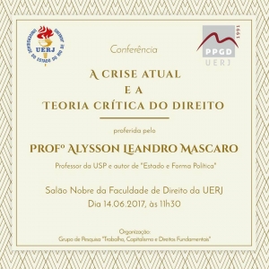 Conferência A Crise Atual e a Teoria Crítica do Direito