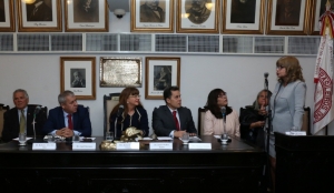 Da esq. para a dir., Roberto Alves dos Reis, Luis Pedernera, Kátia Tavares, James Walker Junior, Monica Alkmim, Valéria Tavares de Sant`Anna e, na tribuna, Rita Cortez