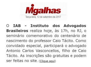 Centenário de Caio Tácito