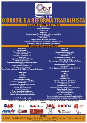 Seminário O Brasil e a Reforma Trabalhista