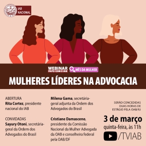 [Webinar - Papo com o IAB] - Mulheres Líderes na Advocacia