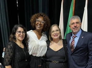 Da esq. para a dir., Sônia Klausing, Mônica Alexandre Santos, Gracia Monte Barradas e Sydney Sanches