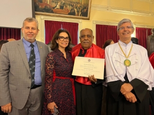 Da esq. para a dir., Paulo Horn, Santina Gonçalves, Benedito Gonçalves e Roberto Medronho