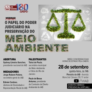 IAB | Webinar Papo com o IAB - O papel do Poder Judiciário na preservação do Meio Ambiente