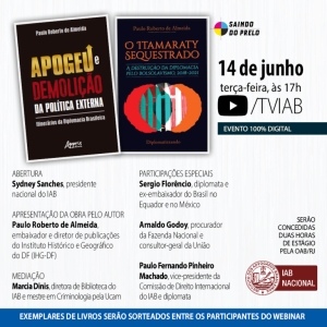 Embaixador Paulo Roberto de Almeida lança dois livros sobre política externa no IAB