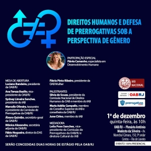 IAB e OAB promovem debate conjunto sobre gênero e direitos humanos