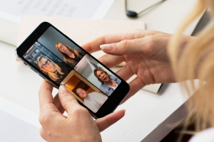  Da esq. para a dir., no alto, Patrícia Medeiros e Valéria Ribeiro; embaixo, Flávio Pita e Ana Amélia Menna Barreto