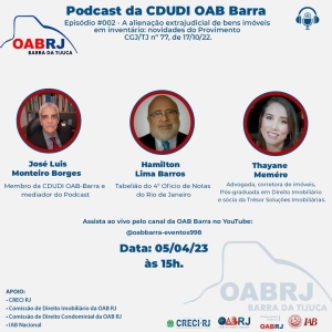 [OABRJ - Barra da Tijuca] Podcast da CDUBI OAB Barra
