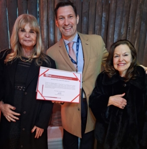 Da esq. para a dir., Rita Cortez, Leonardo Lamachia e Sulamita Cabral