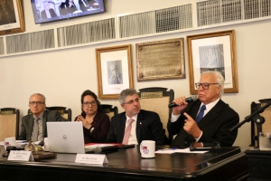 Da esq. para dir., Aldo Arantes, Leila Bittencourt, Sydney Limeira Sanches e Miro Teixeira