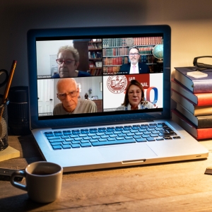 Da esq. para a dir., no alto, Maria Lucia Gyrão e Paulo Joel Bender Leal; embaixo, Luiz Dilermando e Ana Amelia Menna Barreto