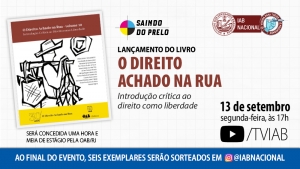Professor da UnB lança livro no canal TVIAB no YouTube, na próxima segunda-feira 
